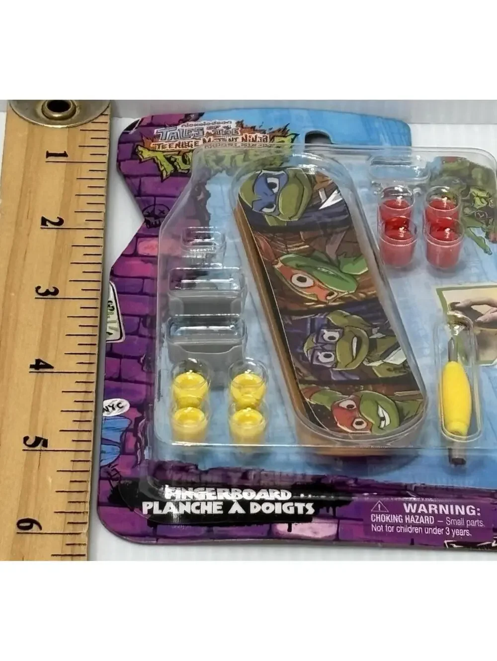 Teenage Mutant Ninja Turtles Fingerboard, New, Mini Toy Skateboard, Nickalodeon